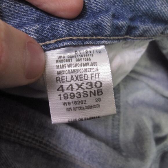 Dickies Jeans Mens 44x30 Relaxed Fit Carpenter Denim Workwear Stonewash 1993SNB - Picture 7 of 8